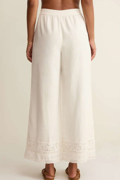 Z Supply Scout Emb Pant - White - Z Supply