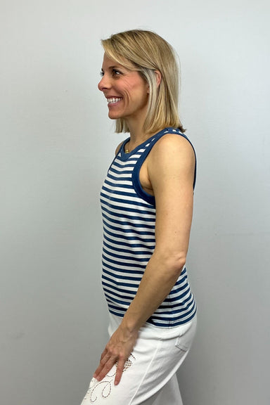 Z Supply Select Striped Tank - Calypso Blue Indigo - Z Supply