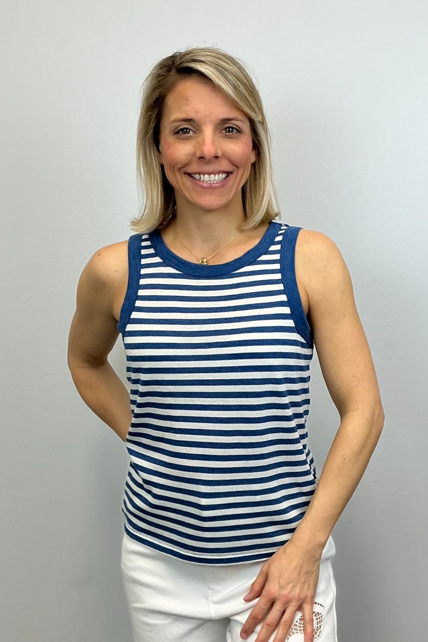 Z Supply Select Striped Tank - Calypso Blue Indigo - Z Supply