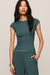 Z Supply Soft Trace Second Skin Top- Emerald Cove - Z Supply