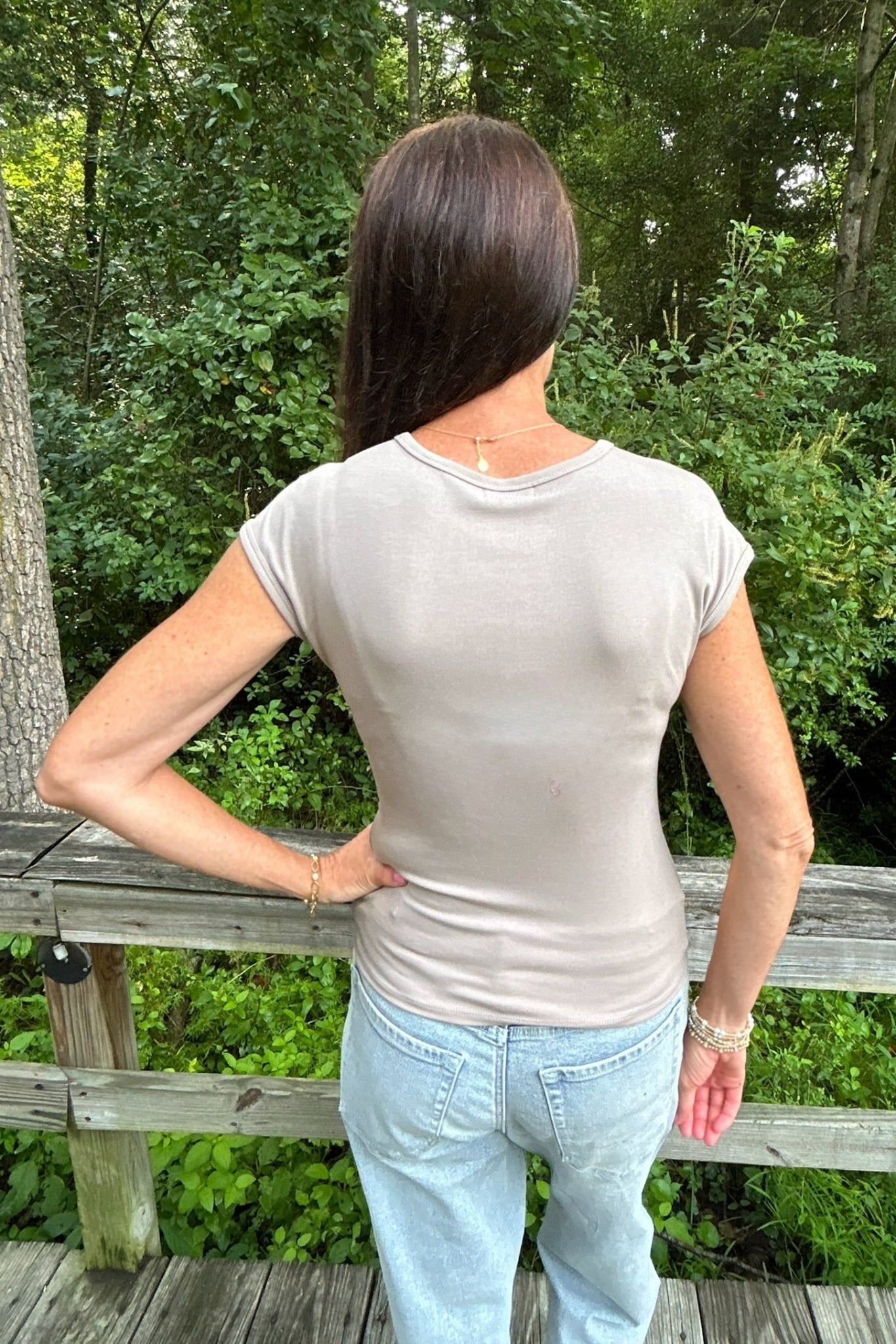 Z Supply Soft Trace Second Skin Top- Wild Mushroom - Z Supply