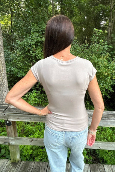 Z Supply Soft Trace Second Skin Top- Wild Mushroom - Z Supply