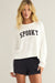 Z Supply Spooky Sweater- Sandstone - Z Supply