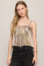 Z Supply Starlit Soiree Cami In Gold - Z Supply