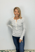 Z Supply Stella Stripe Henley - Crystal - Z Supply