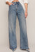 Z Supply The Head Turner High Rise Wide Jean In Glimmer - Z Supply