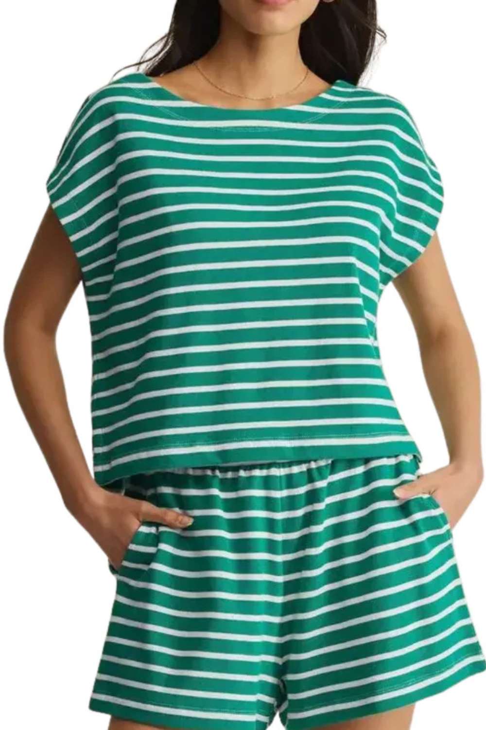 Z Supply Tilly Striped Top - Rainforest - Z Supply