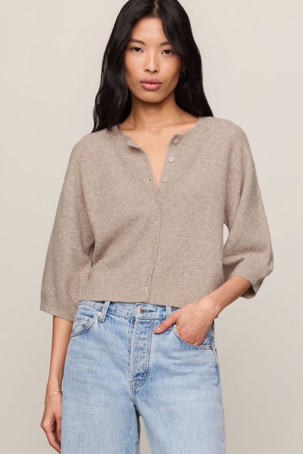 Z Supply Valor Cardigan- Natural Heather - Z Supply