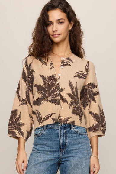 Z Supply Valor Floral Cardigan- Soft Ecru - Z Supply