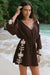Z Supply Whispering Palms Cover Up - Chocolate Cherry - Z Supply