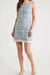 Zoe and Claire Emb Short Shift Dress - Blue/Ivory - Zoe and Claire