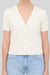Zoe and Claire Short Sleeve Button Up Sweater - Zoe and Claire