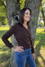 Zoe and Claire Sweater In Brown - Zoe and Claire