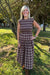 Zoe + Claire Plaid Dress In Brown Plaid - Zoe and Claire