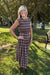 Zoe + Claire Plaid Dress In Brown Plaid - Zoe and Claire