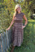 Zoe + Claire Plaid Dress In Brown Plaid - Zoe and Claire