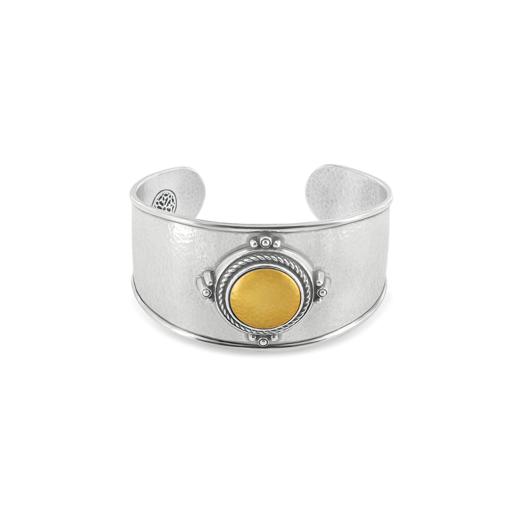 Gabriel Fashion Wide 14K Yellow Gold Cage Cuff Bracelet with Diamond  Stations BG433462Y45JJ  Quest Jewelers
