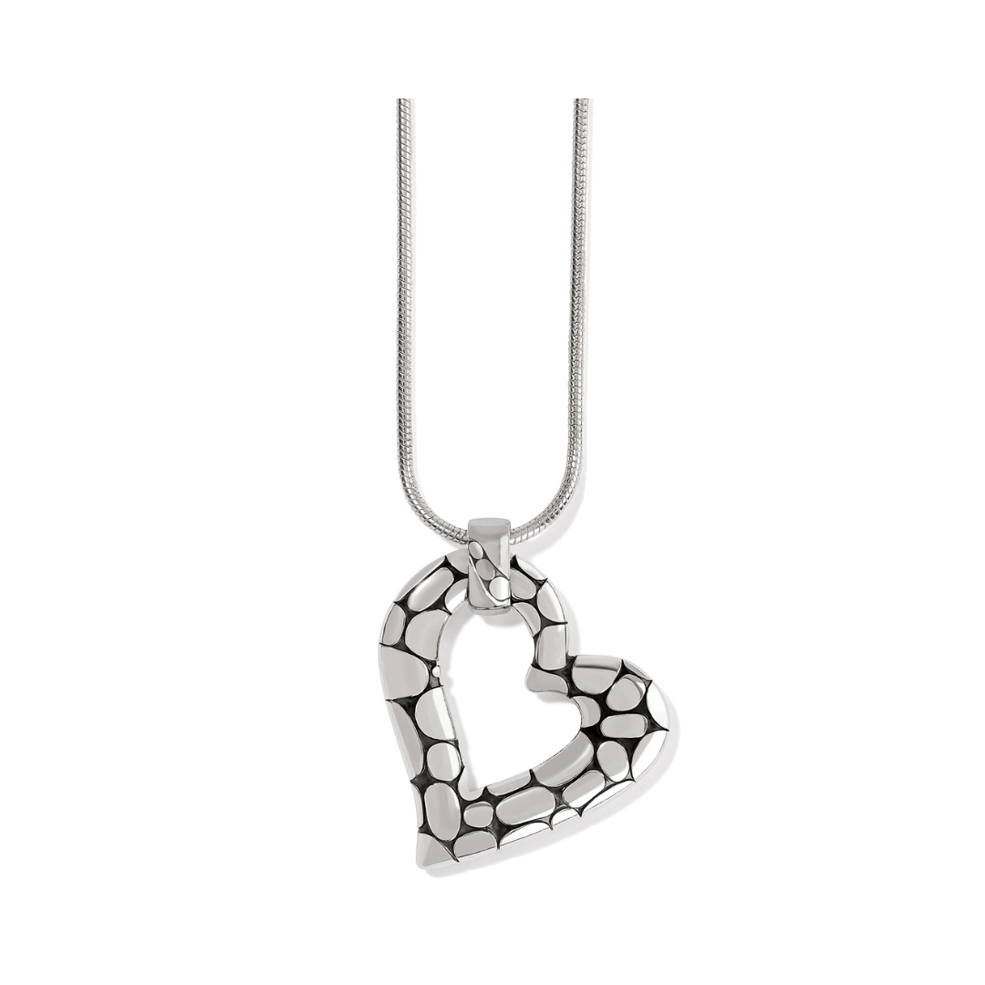 Brighton Brighton One Heart Pendant Necklace - Silver, OS - Pretty Please  Boutique & Gifts