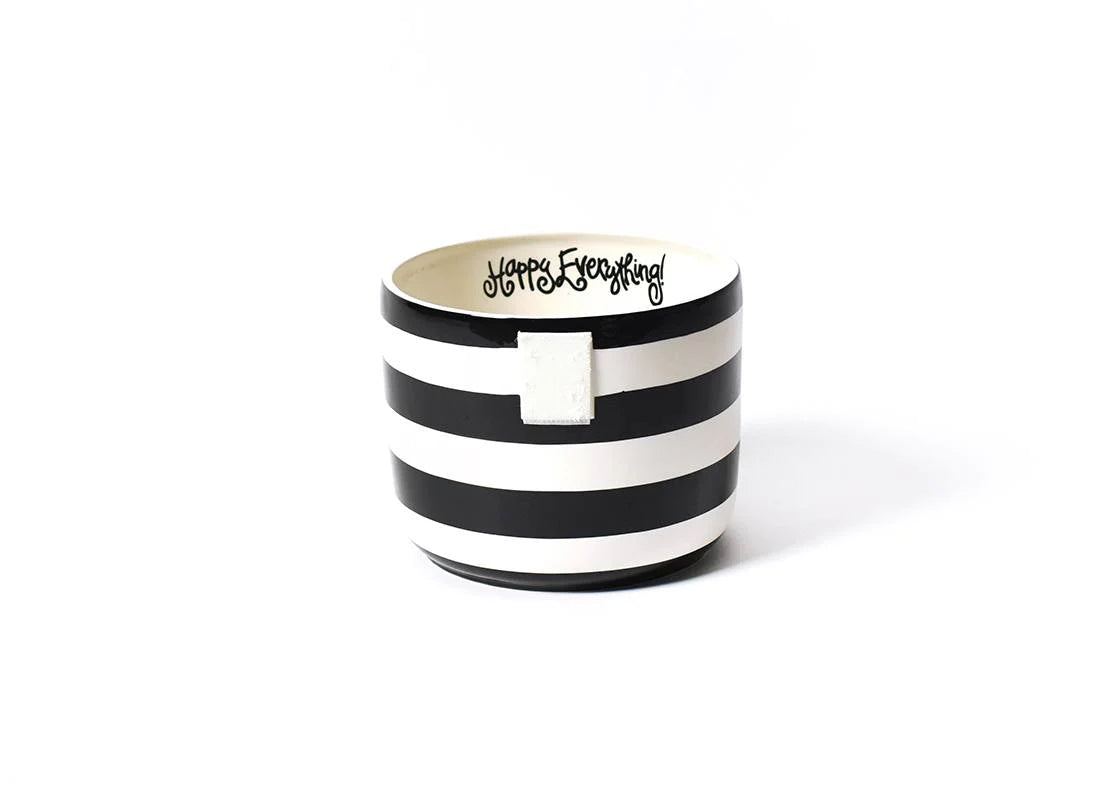 Happy Everything Mini Bowl - Black Stripe