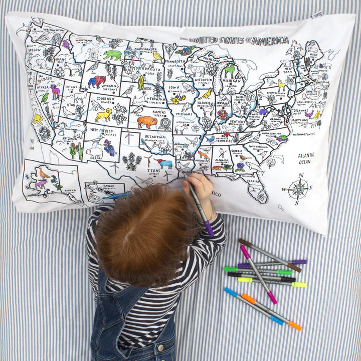 Eat-Sleep-Doodle Color In Pillowcase