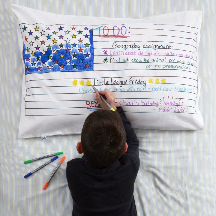 Eat-Sleep-Doodle Color In Pillowcase