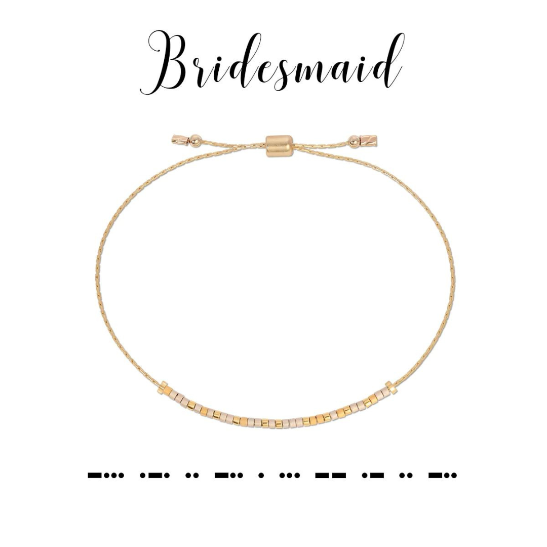 Dot & Dash Morse Code Bracelet - Bridesmaid