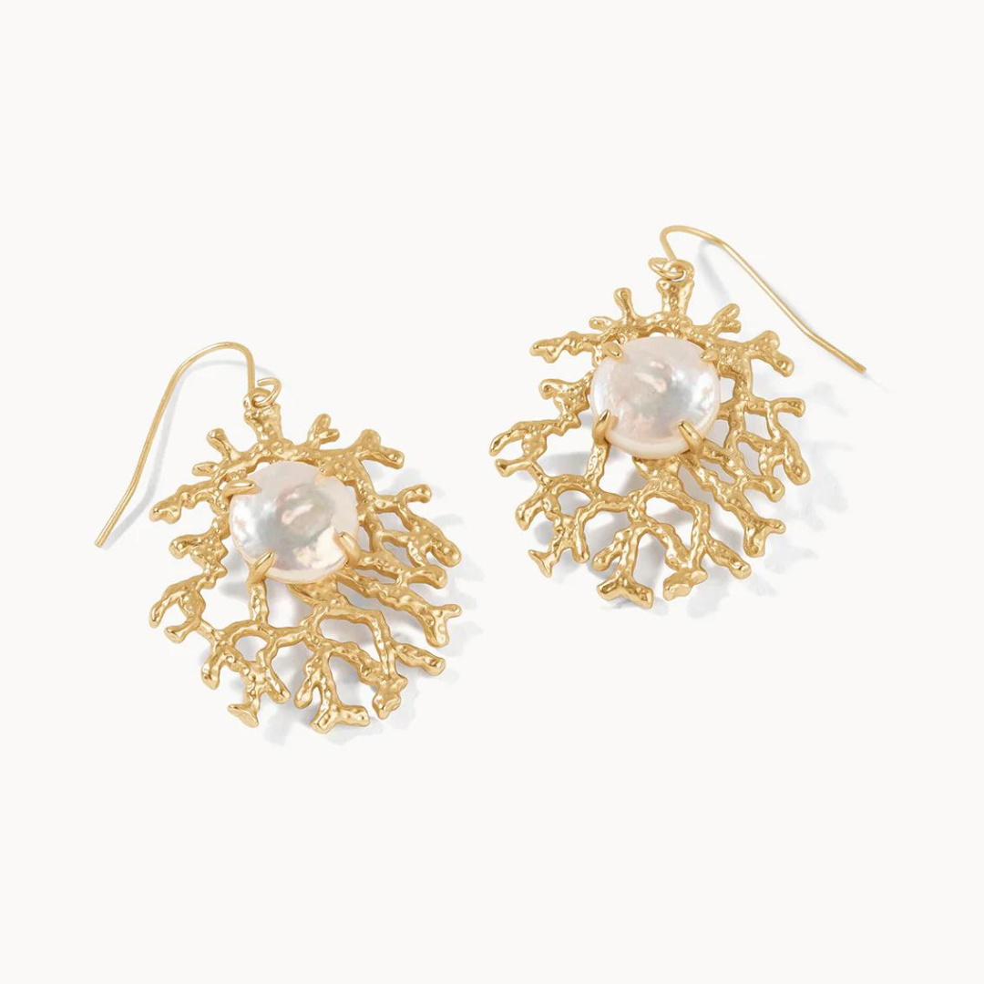 Spartina Coral Treasure Earrings - Pearl