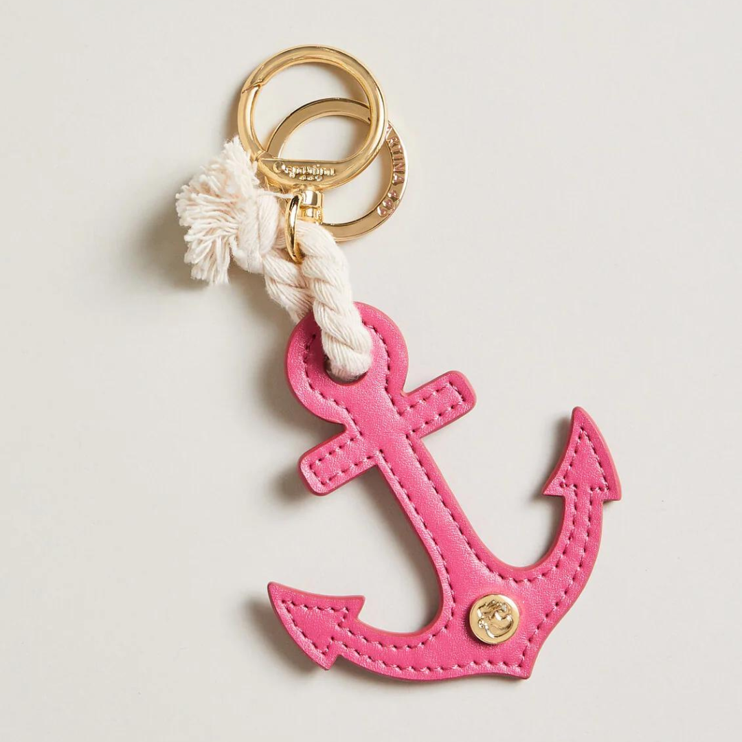 Spartina Icon Keychain - Pink Anchor