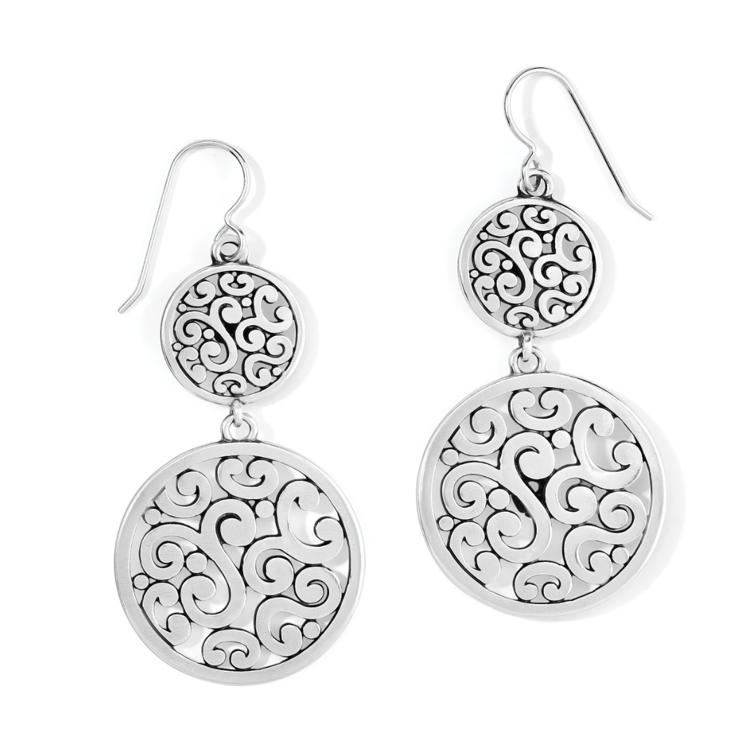 Brighton Contempo Medallion Duo French Wire Earrings