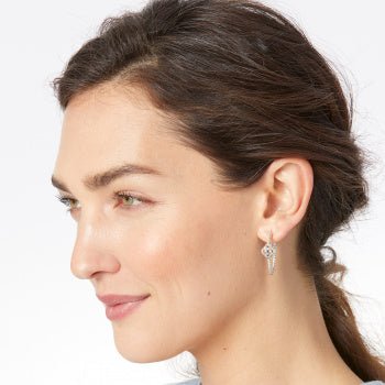 Brighton Interlok Knot Rope Hoop Earrings - Brighton