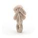 Jellycat Bashful Beige Bunny Ring Rattle - Jellycat