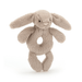Jellycat Bashful Beige Bunny Ring Rattle - Jellycat