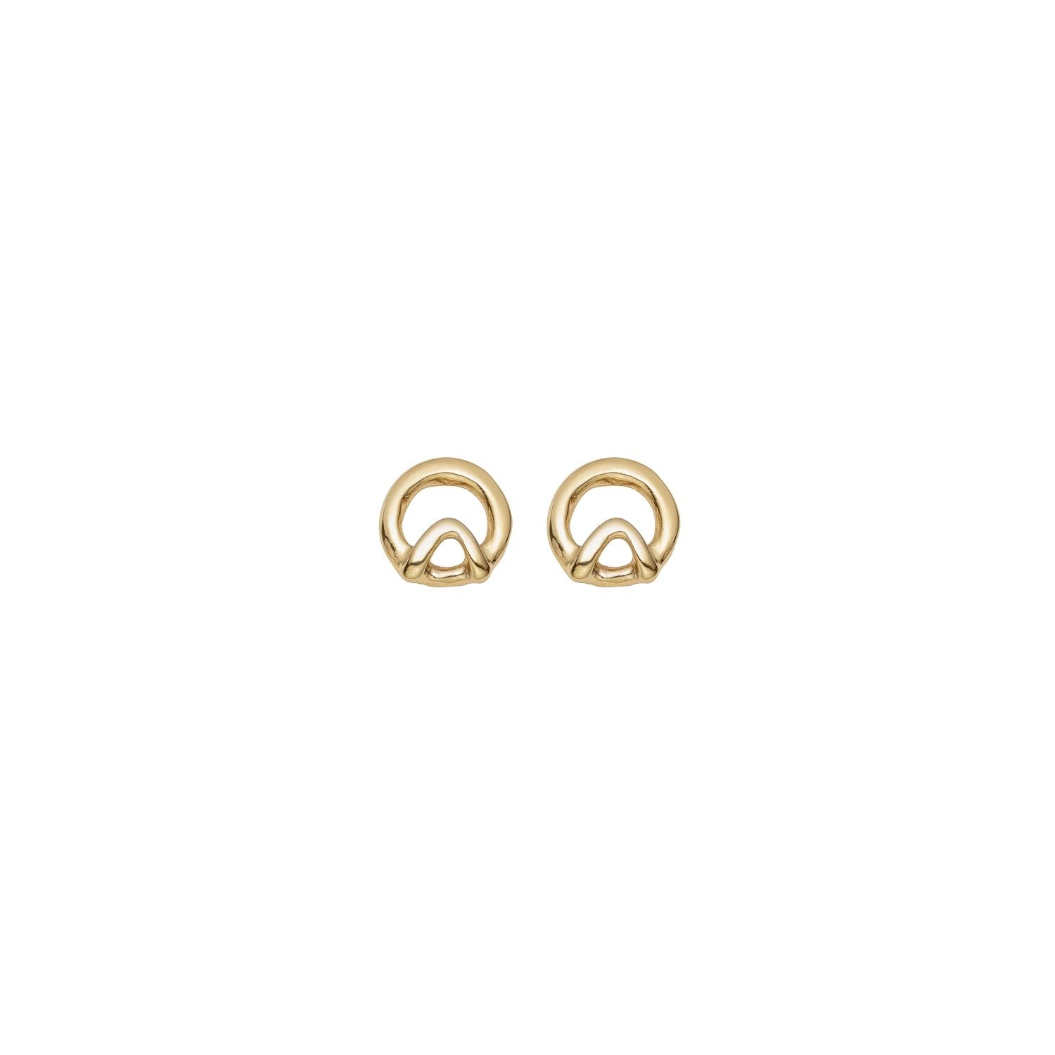 Uno de 50 Game of Three Earrings - Gold