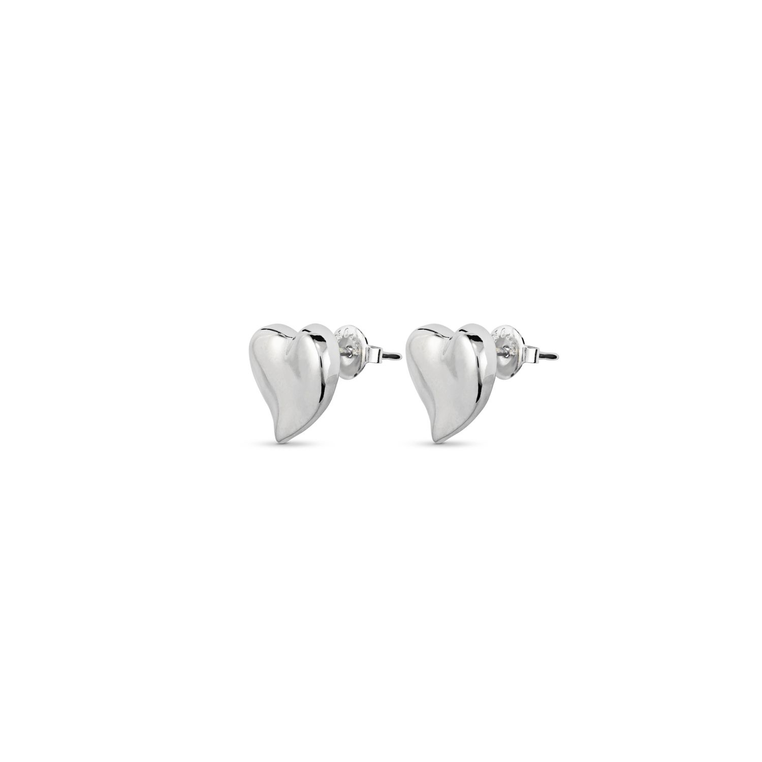 Uno de 50 Heart Earrings - Silver